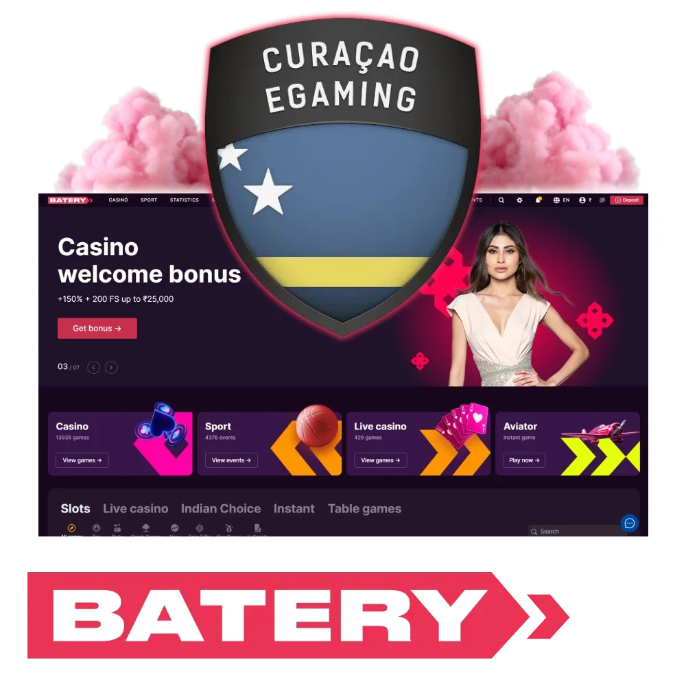 Batery operates under a Curaçao license and is safe for players.